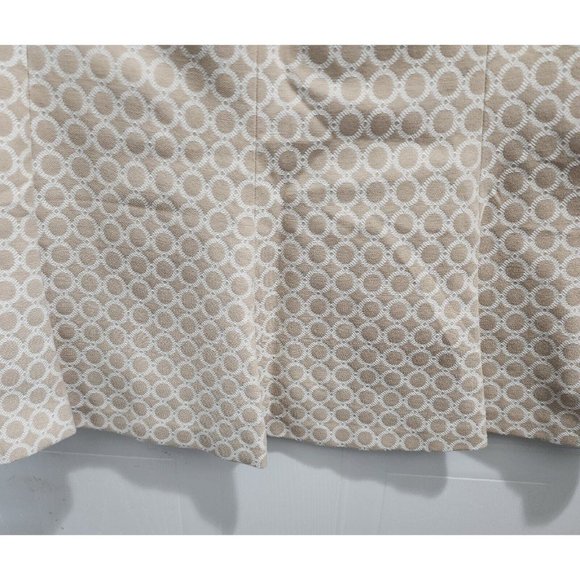 NWT Madison Studio Women's Pencil Skirt Pleated Back Beige Patterned Size 8 - Picture 5 of 10